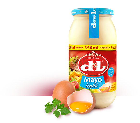 Mayo light met ei